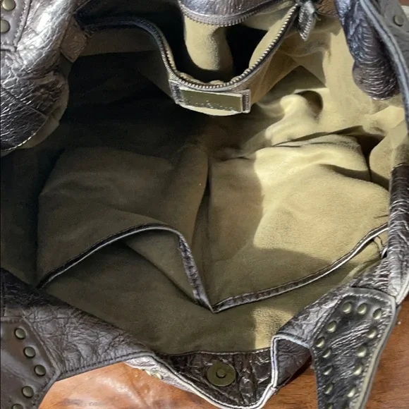 KOOBA metallic silver studded Marcelle hobo bag - Picture 10 of 14